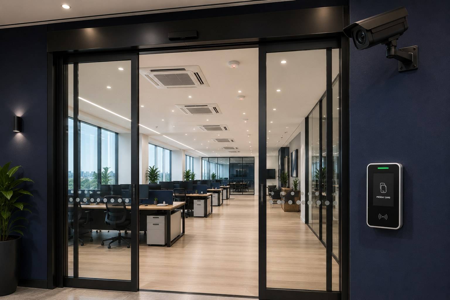Building systems — access control, CCTV, HVAC and climate