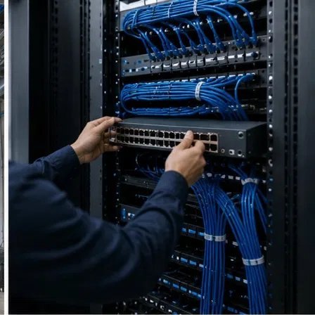 International standards, local commitment — technicians commissioning racks